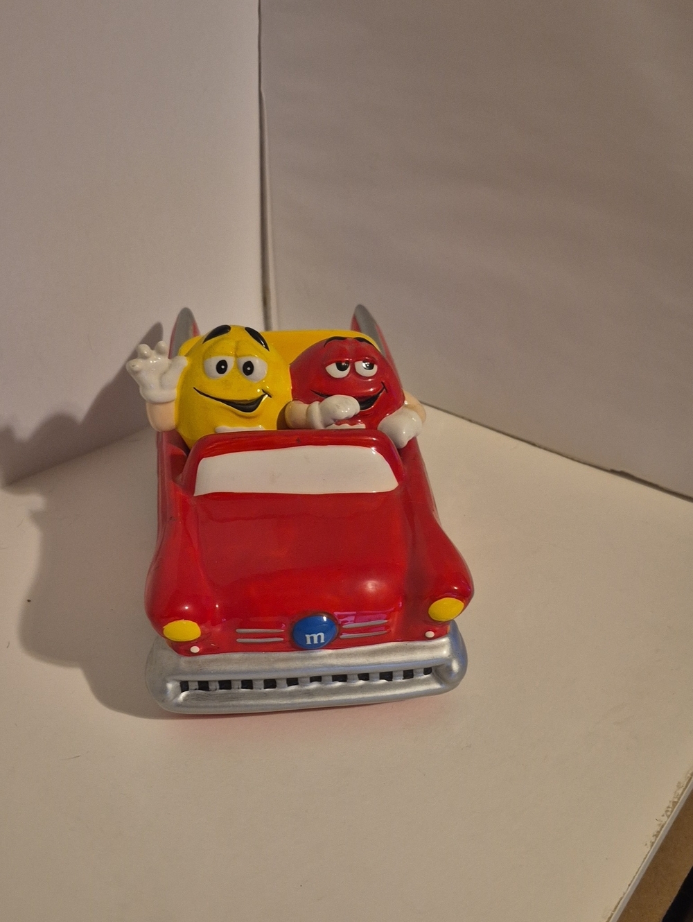M&M'S Red Convertible Car with Red and Yellow Characters